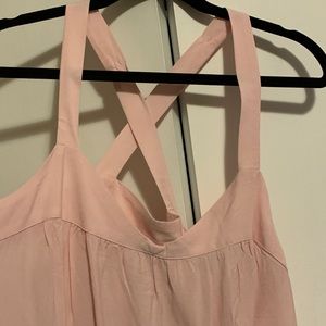 Sheer pink tank